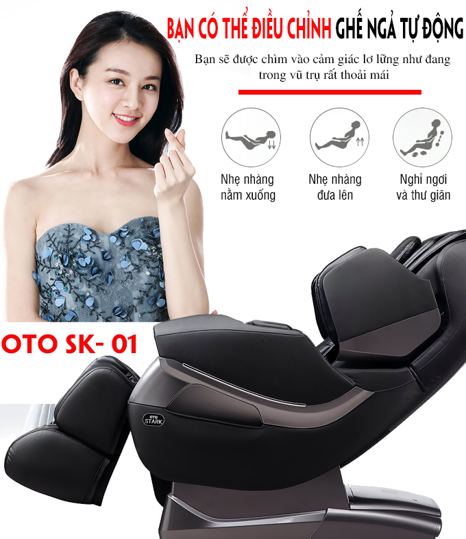   Ghế massage toàn thân OTO SK-01(Black)